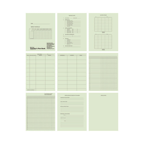 Image of Roaring Spring® Wirebound Teacher's Plan Book, 11 x 8.5, Randomly Assorted Cover Colors