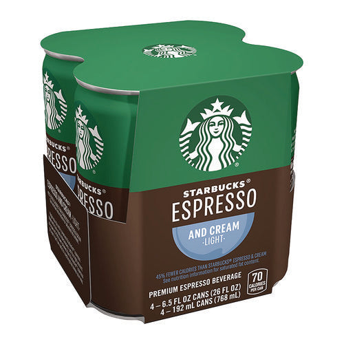 Image of Starbucks® Cold Brew Coffee, Espresso and Cream Light, 6.5 oz Can, 24/Carton