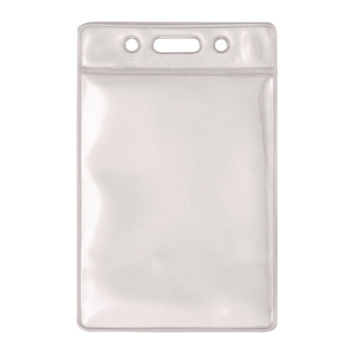 Image of Advantus ID Badge Holder, Clear, Vertical Orientation, 2.38 x 3.5 Insert, 50/Pack