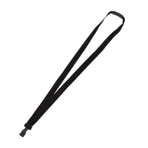 Image of Advantus Breakaway Lanyard with Plastic Hook, 36" Long, Black, 12/Pack