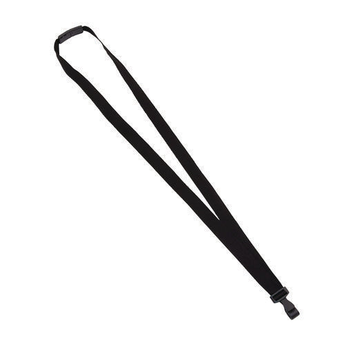 Image of Advantus Breakaway Lanyard with Plastic Hook, 36" Long, Black, 12/Pack