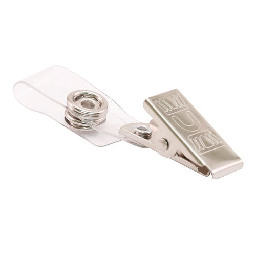 Image of Advantus Badge Straps with Clips, 0.38" x 2.75", Clear, 25/Pack