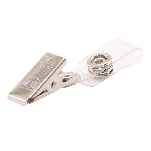 Image of Advantus Badge Straps with Clips, 0.38" x 2.75", Clear, 25/Pack