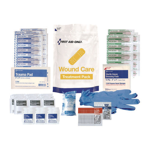 Image of First Aid Only 137-Piece Wound Care Treatment Pack, Resealable Plastic Bag