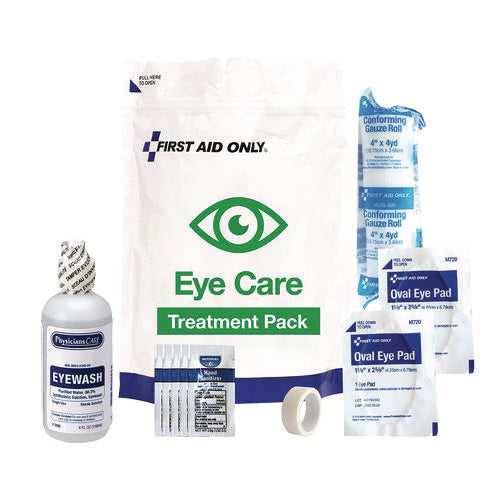 Image of First Aid Only Eye Care Treatment Pack, 10 Pieces, Resealable Plastic Bag