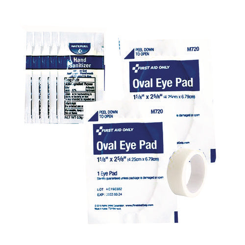 Image of First Aid Only Eye Care Treatment Pack, 10 Pieces, Resealable Plastic Bag