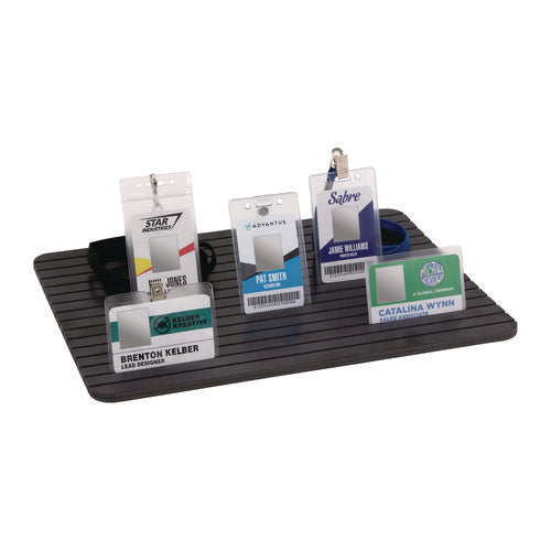 Image of Advantus ID Badge Tray, 15 Slots, 60 Badge Capacity, 15.3 x 11.4, Black