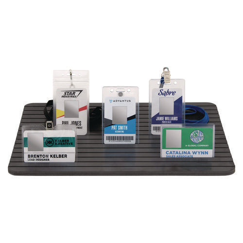 Image of Advantus ID Badge Tray, 15 Slots, 60 Badge Capacity, 15.3 x 11.4, Black