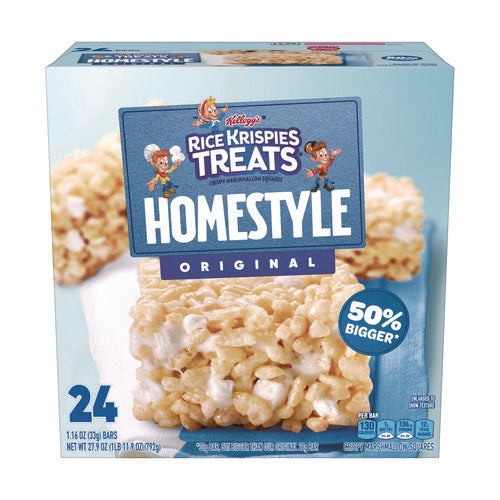 Image of Kellogg's® Rice Krispies Treats Homestyle Original Cereal Bar, 1.16 Bar, 24/Box