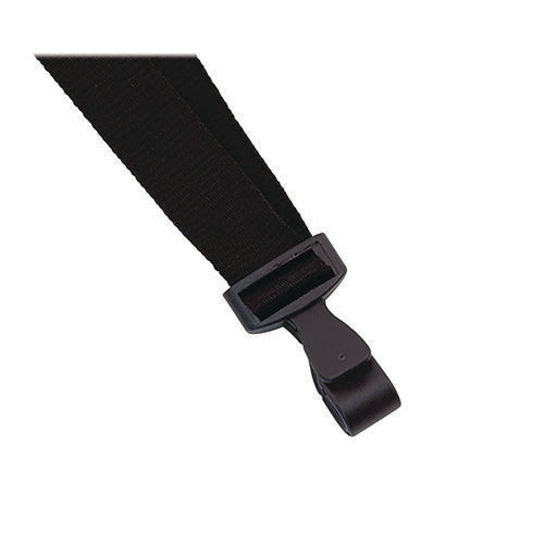 Image of Advantus Breakaway Lanyard with Plastic Hook, 36" Long, Black, 12/Pack