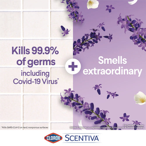 Image of Clorox® Scentiva Bleach Free Cleaning Wipes, 7.75 x 7, Tuscan Lavender and Jasmine, 75/Canister