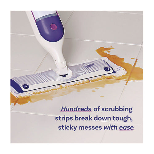 Image of Swiffer® PowerMop Mopping Pads, 5.3 x 15.4, White/Purple, 5 Pads/Box