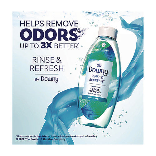 Image of Downy® Rinse and Refresh Liquid Fabric Softener, Cool Cotton Scent, 48 oz Bottle