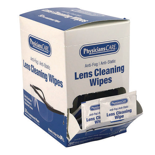 Image of PhysiciansCare® Lens Cleaning Wipe, 50/Box