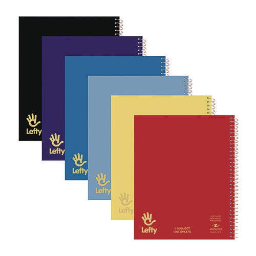 Image of Roaring Spring® Lefty Notebook, 1-Subject, Wide/Legal Rule, Randomly Assorted Cover Color, (100) 10.5 x 8.5 Sheets