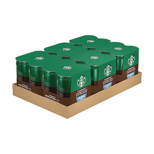 Image of Starbucks® Cold Brew Coffee, Espresso and Cream Light, 6.5 oz Can, 24/Carton