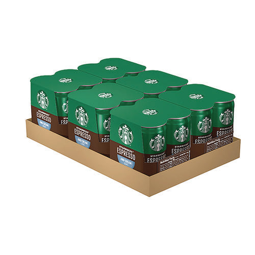 Image of Starbucks® Cold Brew Coffee, Espresso and Cream Light, 6.5 oz Can, 24/Carton