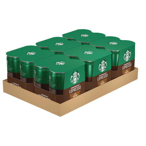 Image of Starbucks® Cold Brew Coffee, Doubleshot Espresso and Cream, 6.5 oz Can, 24/Carton