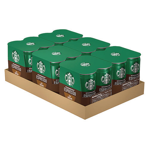 Image of Starbucks® Cold Brew Coffee, Doubleshot Espresso and Cream, 6.5 oz Can, 24/Carton