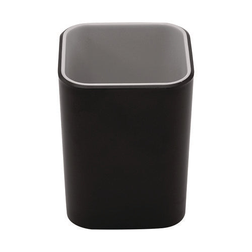 Image of Advantus Fusion Pencil Cup, Plastic, 2.99 x 2.99 x 3.96, Black/Gray