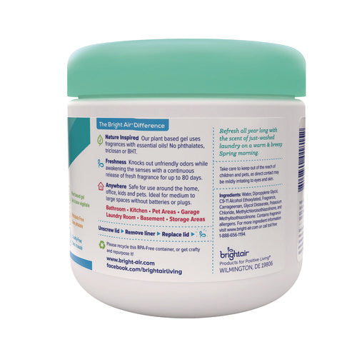 Image of BRIGHT Air® Super Odor Eliminator, Linen and Spring Breeze, 14 oz Jar