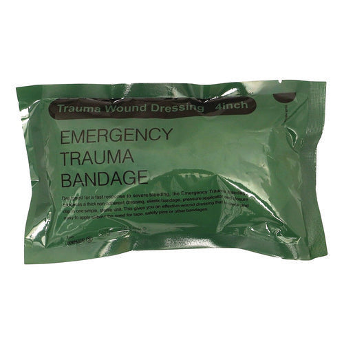 Image of First Aid Only Emergency Trauma Bandage, Fabric, 4" Wide