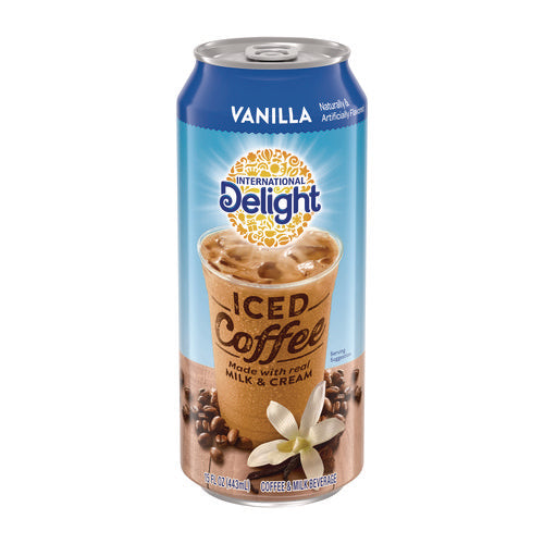 Image of International Delight® Iced Coffee, Vanilla, 15 oz Can, 12/Carton