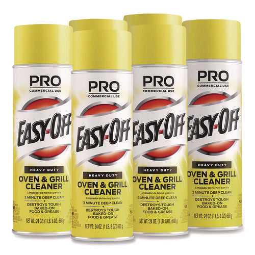 Image of Professional EASY-OFF® Oven And Grill Cleaner, 24 Oz Aerosol, 6/carton