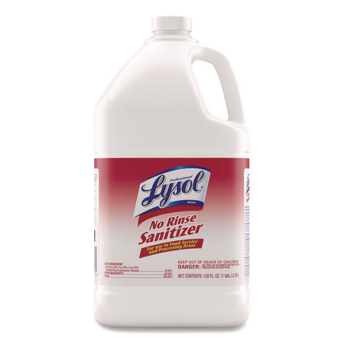 Image of Professional LYSOL® Brand No Rinse Sanitizer Concentrate, 1 Gal Bottle, 4/carton
