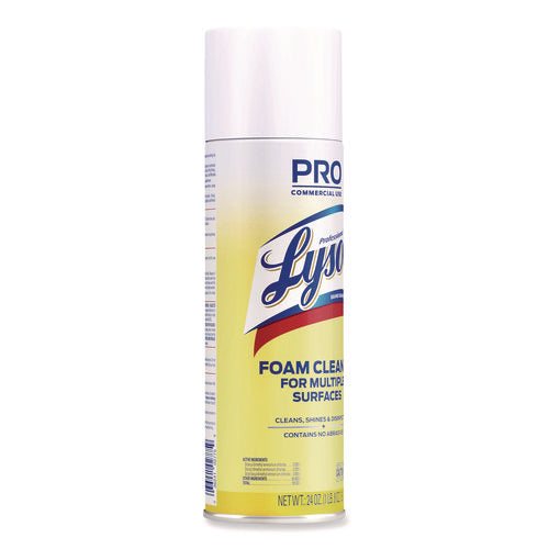 Image of Professional LYSOL® Brand Disinfectant Foam Cleaner, 24 Oz Aerosol Spray, 12/carton