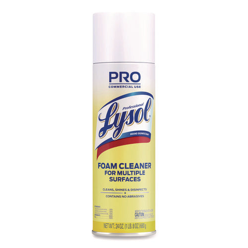 Image of Professional LYSOL® Brand Disinfectant Foam Cleaner, 24 Oz Aerosol Spray