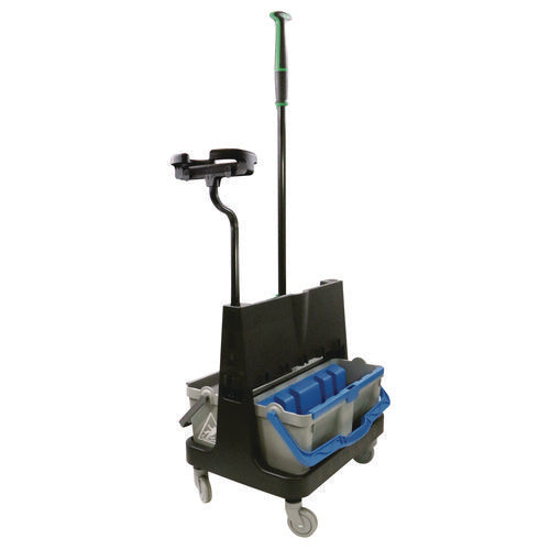 Image of Unger® OmniClean Dual Bucket Kit, 1.5 gal, Black/Blue/Gray