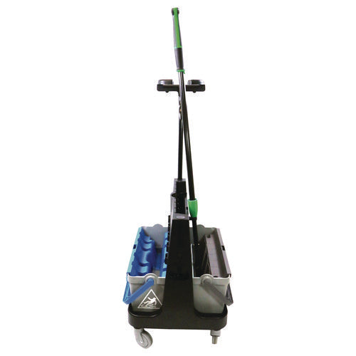 Image of Unger® OmniClean Dual Bucket Kit, 1.5 gal, Black/Blue/Gray