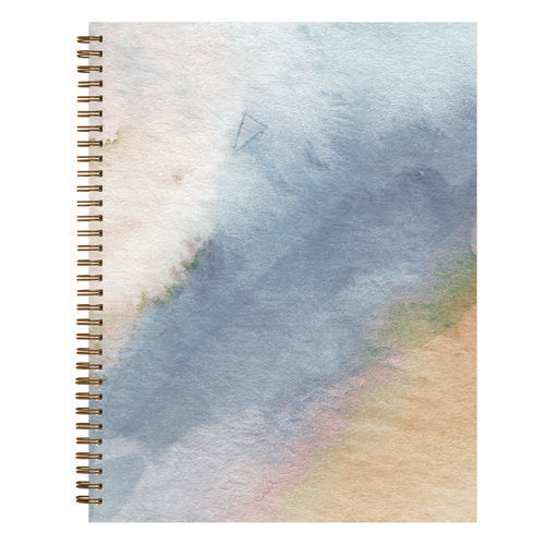 Image of Blue Sky® One Tree Planted Andreo Weekly/Monthly Planner, Abstract Artwork, 11" x 8.5", Blue/Sand/Green Cover, 12-Month (Jan-Dec): 2025