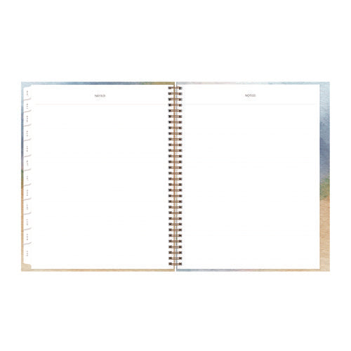 Image of Blue Sky® One Tree Planted Andreo Weekly/Monthly Planner, Abstract Artwork, 11" x 8.5", Blue/Sand/Green Cover, 12-Month (Jan-Dec): 2025