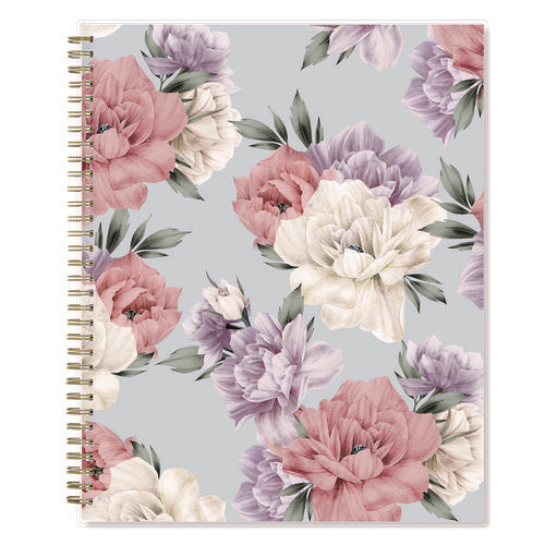 Image of Blue Sky® Tula Weekly/Monthly Planner, Floral Artwork, 11" x 8.5", Purple/Pink/White Cover, 12-Month (Jan to Dec): 2025
