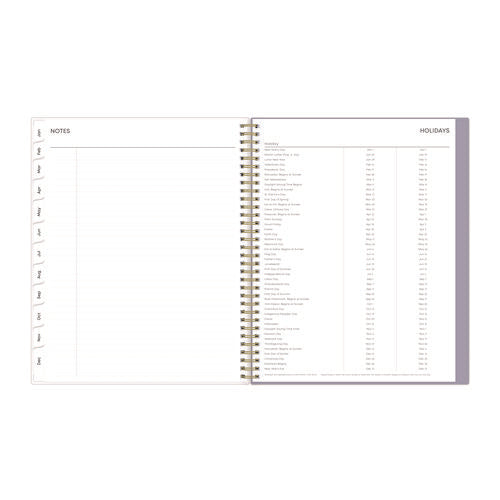 Image of Blue Sky® Tula Weekly/Monthly Planner, Floral Artwork, 11" x 8.5", Purple/Pink/White Cover, 12-Month (Jan to Dec): 2025