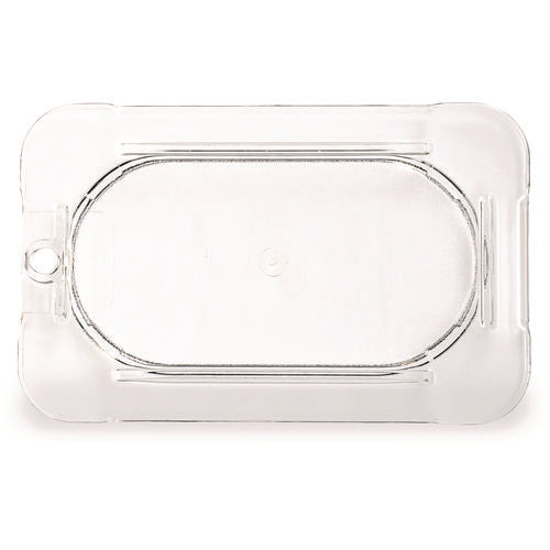 Image of Carlisle StorPlus Polycarbonate Flat Universal Lid, 4.31 x 6.88 x 0.44, Clear, Plastic