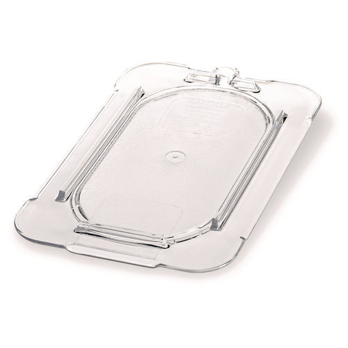 Image of Carlisle StorPlus Polycarbonate Flat Universal Lid, 4.31 x 6.88 x 0.44, Clear, Plastic