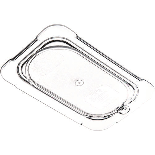 Image of Carlisle StorPlus Polycarbonate Flat Universal Lid, 4.31 x 6.88 x 0.44, Clear, Plastic