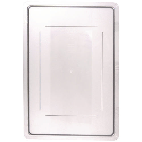 Image of Carlisle StorPlus Polycarbonate Food Storage Container Lid, 18 x 26 x 1.28, Clear, Plastic