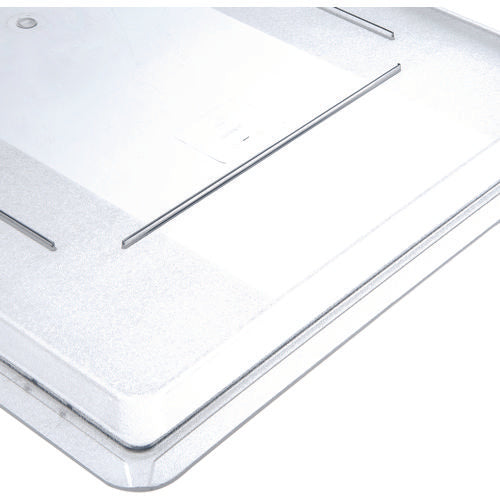 Image of Carlisle StorPlus Polycarbonate Food Storage Container Lid, 18 x 26 x 1.28, Clear, Plastic