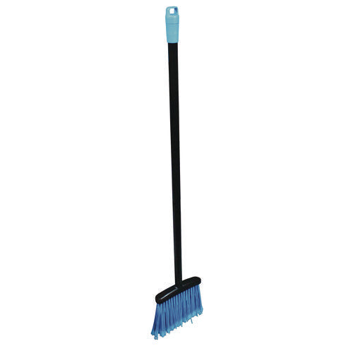 Image of Impact® Lobby Dust Pan Broom, 36.86", Black/Blue, 12/Carton