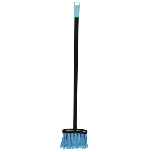 Image of Impact® Lobby Dust Pan Broom, 36.86", Black/Blue, 12/Carton