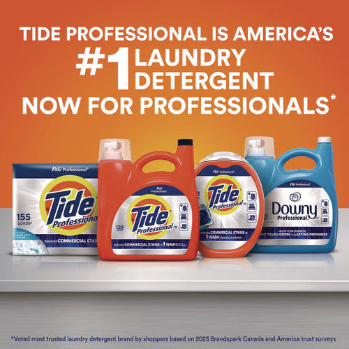 Image of Tide® Professional Commercial HE Liquid Laundry Detergent, 170 oz Pour Bottle, 4/Carton