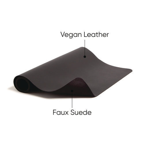 Image of Smead Vegan Leather Desk Pads, 31.5 x 15.7, Charcoal