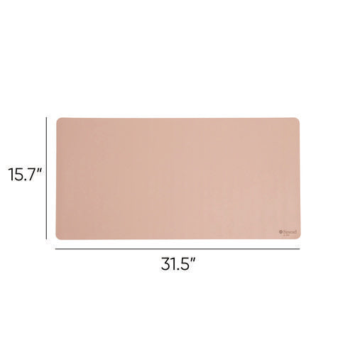 Image of Smead Vegan Leather Desk Pads, 31.5 x 15.7, Light Pink