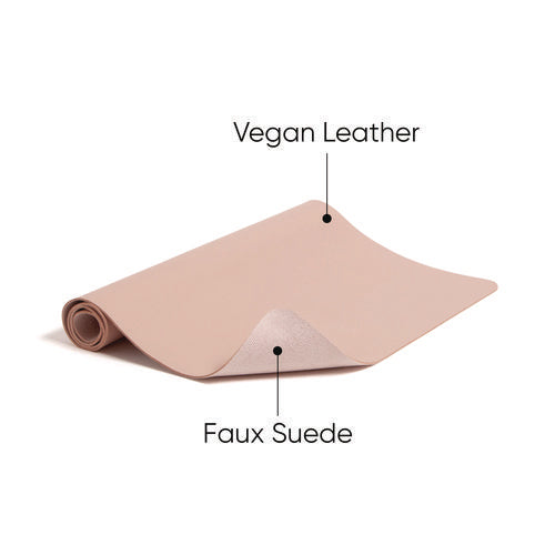 Image of Smead Vegan Leather Desk Pads, 31.5 x 15.7, Light Pink