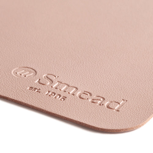 Image of Smead Vegan Leather Desk Pads, 31.5 x 15.7, Light Pink