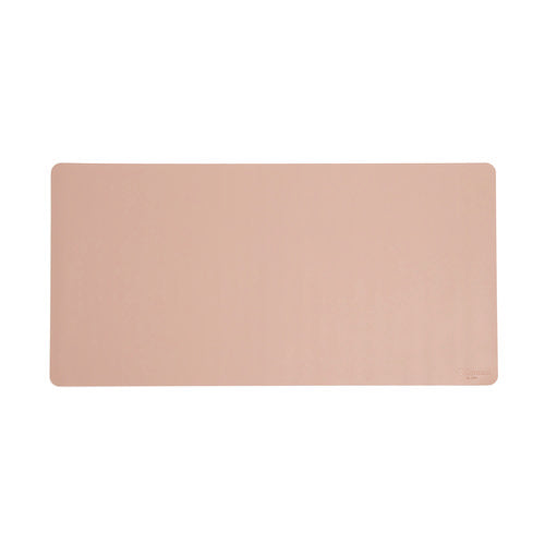 Image of Smead Vegan Leather Desk Pads, 31.5 x 15.7, Light Pink